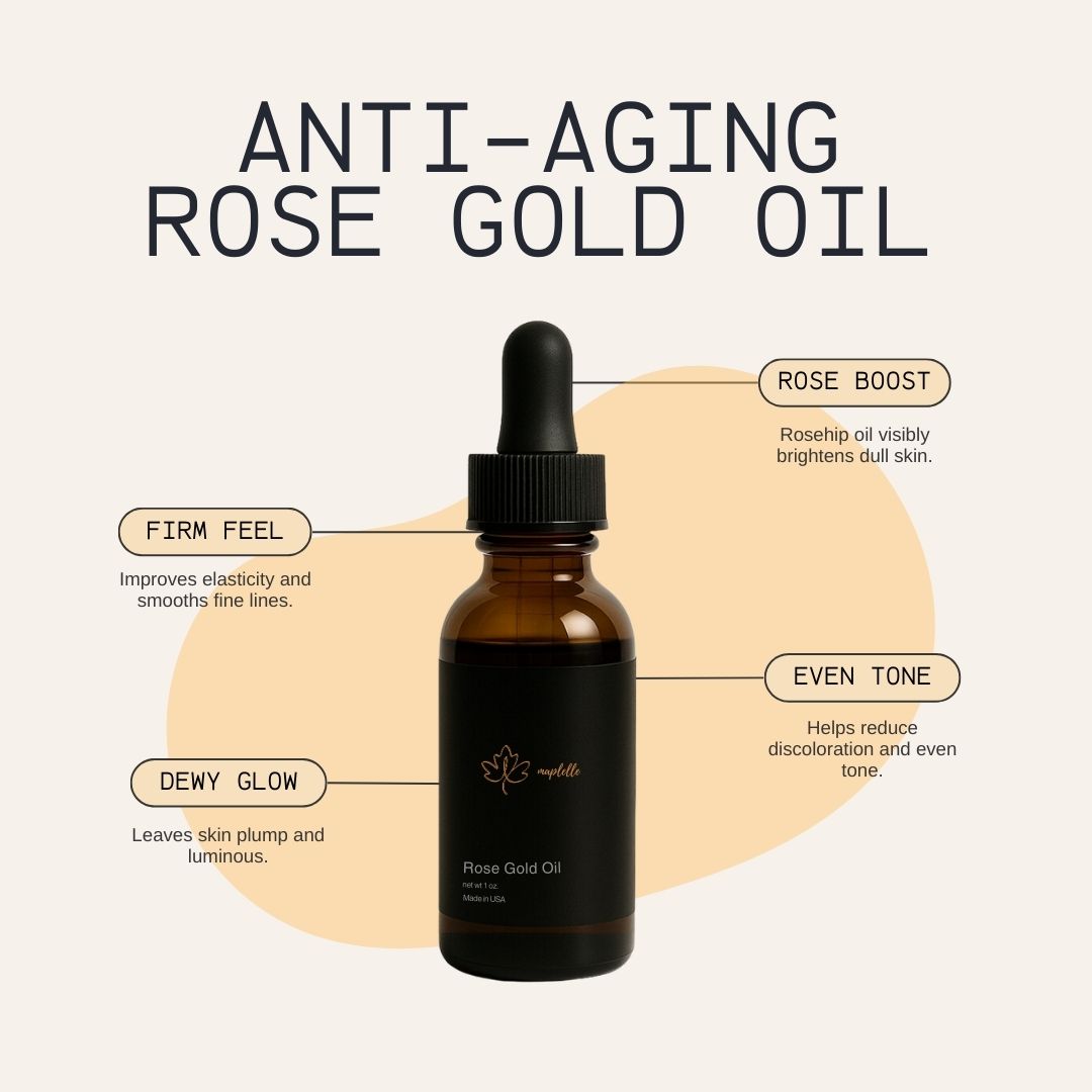Anti-Aging Rose Gold Facial Oil for Radiant Skin