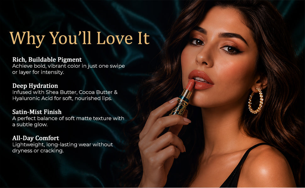 Soft Mist Satin Lipstick Set with Five Vegan Shades