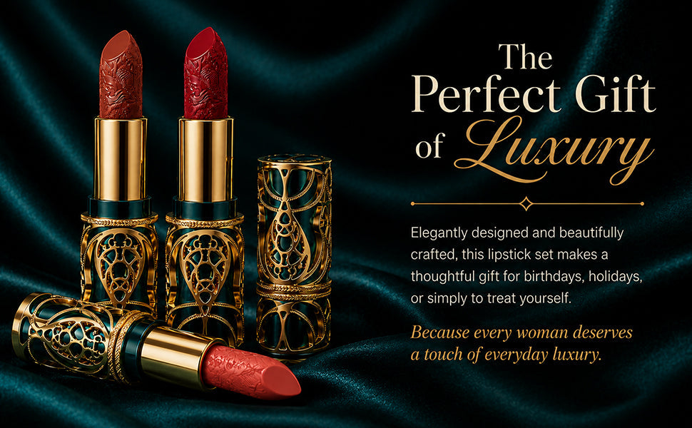Soft Mist Satin Lipstick Set with Five Vegan Shades