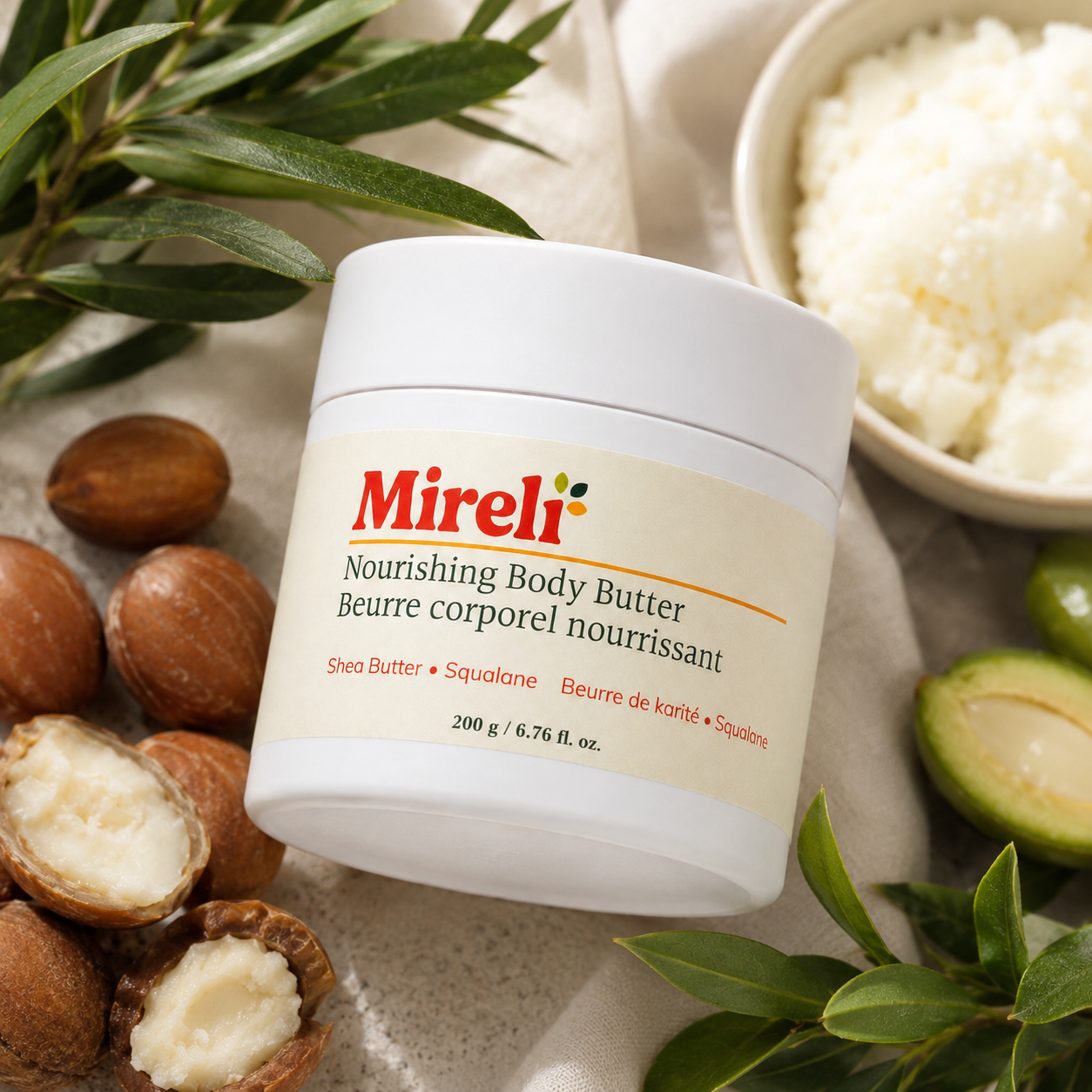 Nourishing Body Butter Sensitive Skin Deep Hydration Moisturizer