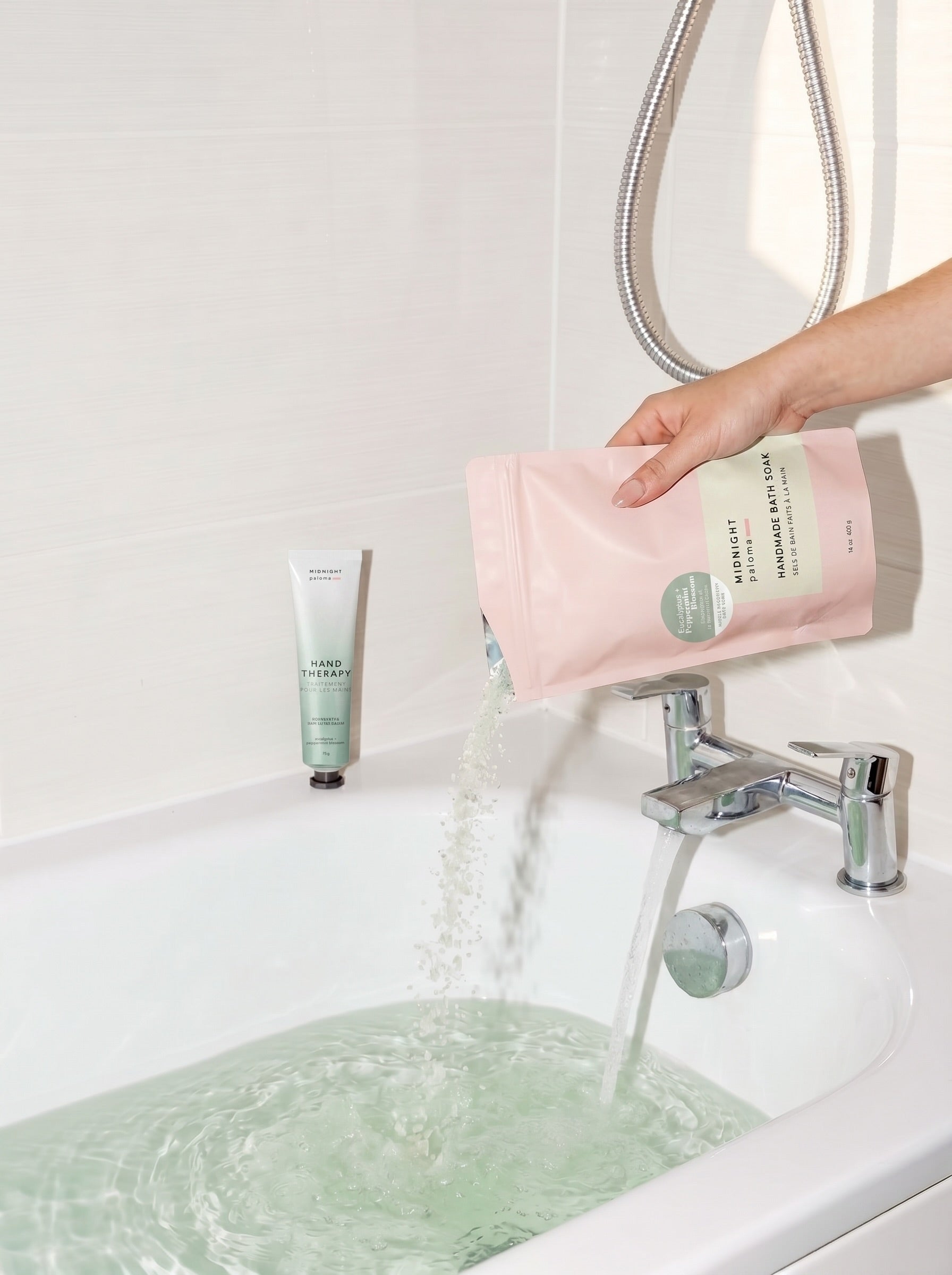 Eucalyptus Peppermint Blossom Bath Soak Refreshing Spa Treatment