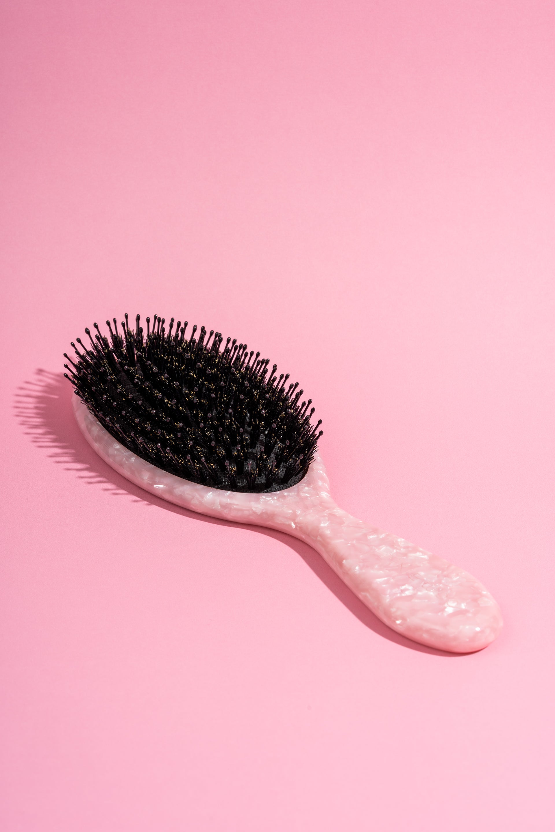 Pink Pearl Shine Hair Brush for Smooth Styling
