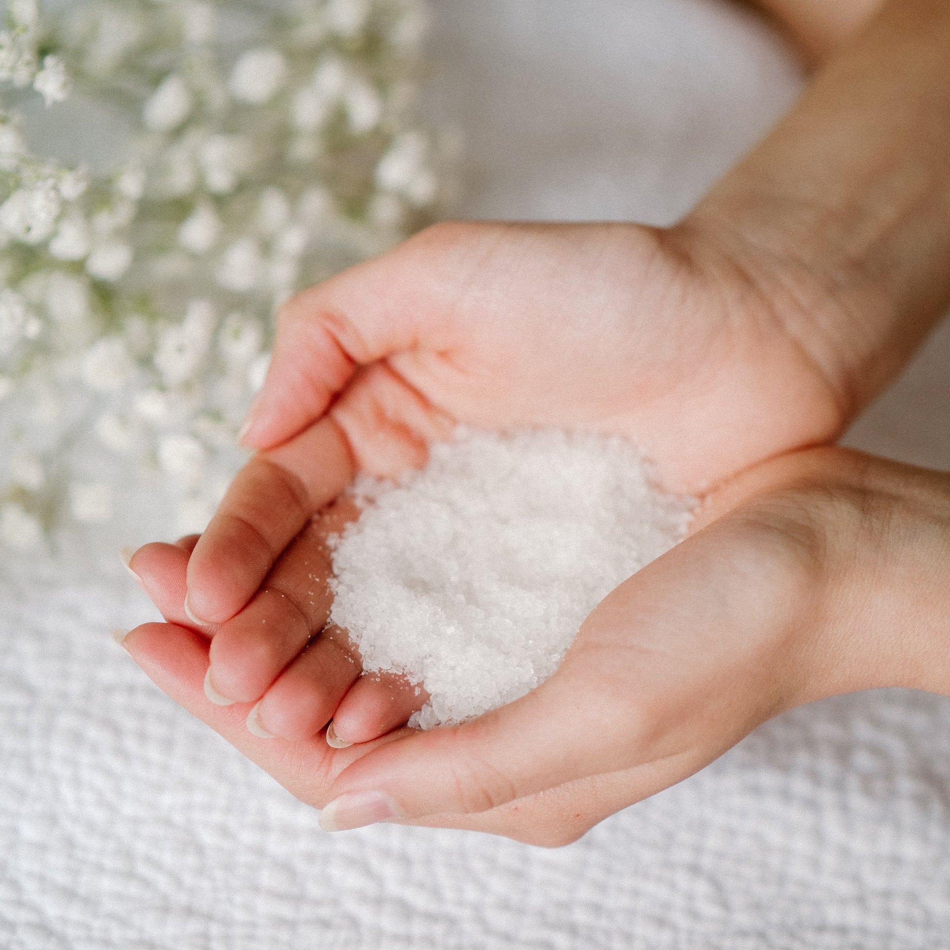 Lavender Bath Salts Relaxing Soothing Spa Soak Crystals