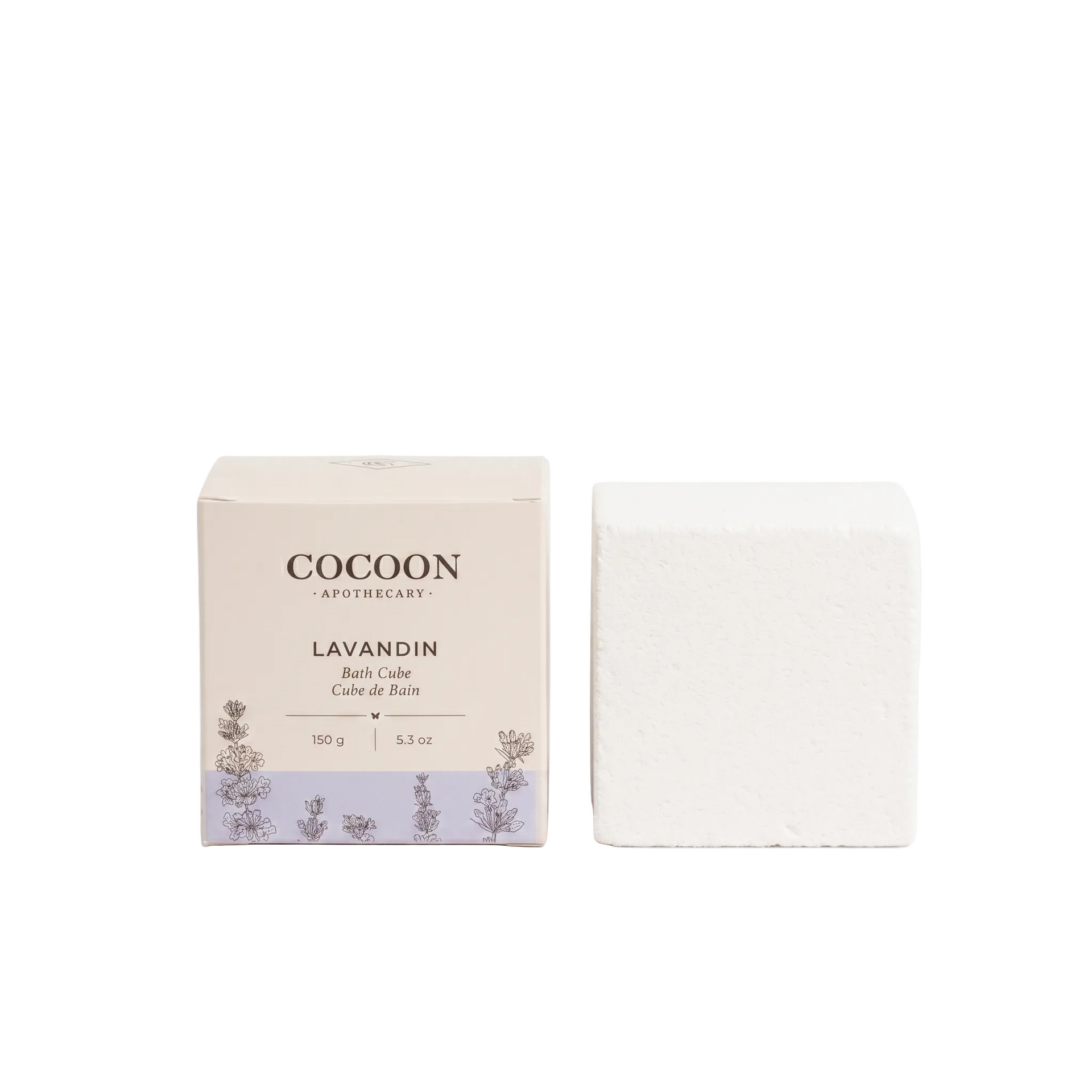 Lavandin Bath Cube Relaxing Aromatherapy Bath Soak Treatment