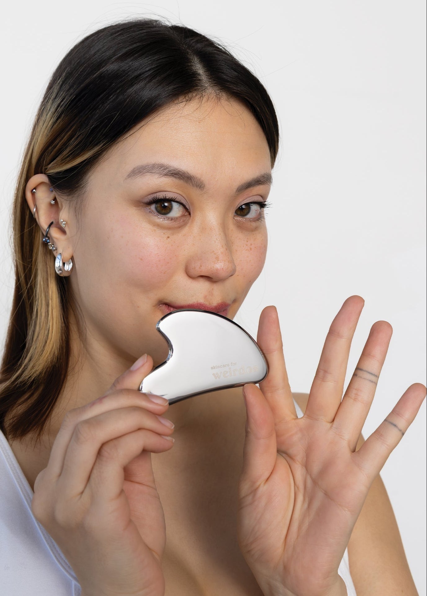 Stainless Steel Gua Sha Facial Massage Skincare Tool